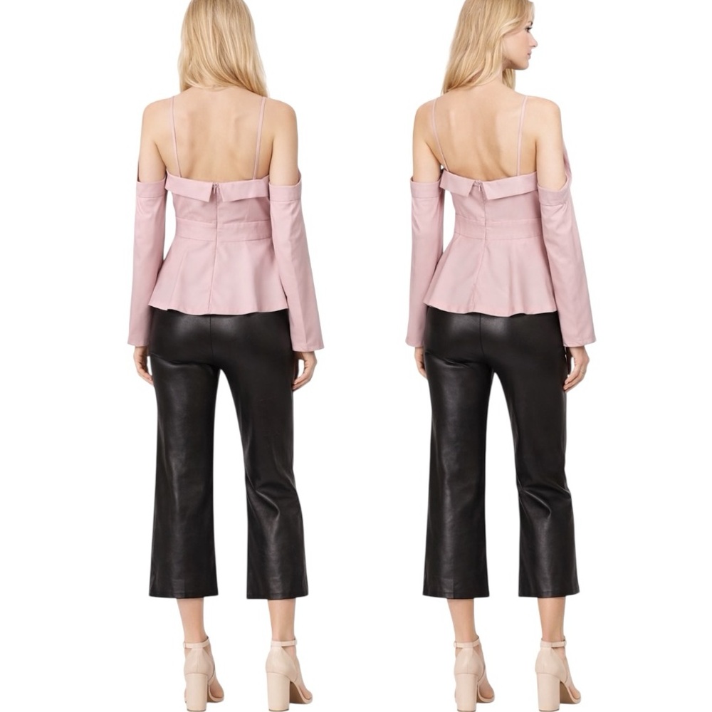 Pink Drop Sleeve Off Shoulder Top - Picture 3 of 5